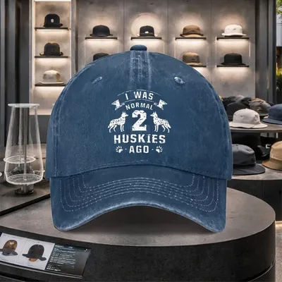 Casquette de baseball Husky Dog Mom Dad en coton lavé, réglable, décontractée, chapeau de soleil unisexe, streetwear