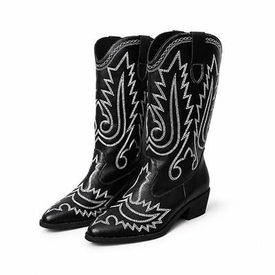 Western Retrò Vintage Anni '70 A stivale Stivali western Hippie Cowgirl Rinascita occidentale Costume Per donna Carnevale Festival Musicale Casual Quotidiano Festival Adulti Scarpe