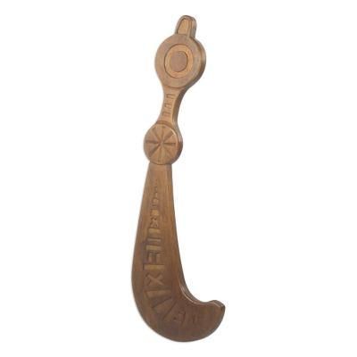Akofena Sword,'Hand Carved Odum Wood Sword from Ghana'