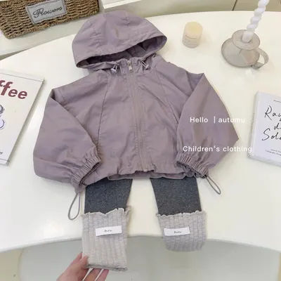 Veste d'automne pour filles, vêtements de nouveau Style étranger, haut de sport à capuche pour petites filles, printemps et automne
