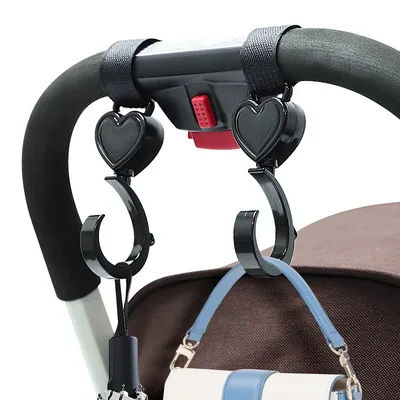 2pcs Baby Bag Stroller Hooks Infant Organizer Bag Hanger Stroller Accessories Large Hook Shopping Prop Multifunction Pram Hook