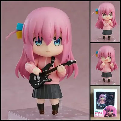 Q Version 2069 Gotoh Hitori Figures Bocchi The Rock Anime Model Doll Swappable Face Set Toy Gift Regular Version