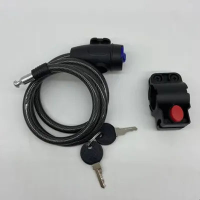 Universal Motorcycle Lock Anti-Theft Belt 2 Keys For Bike Safety Steel Rope Cable Portable Electric Vehicle Lock Cable Lock