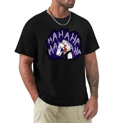 T-shirt Principal Nezu Laughing, haut décontracté minimaliste à manches courtes