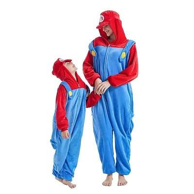 Carnevale 2026 Costume di Carnevale Costume di Gruppo Pigiami e camicie da notte Pigiama a pagliaccetto Carino Bambini Adulti Uomini e Donne Ragazzi e Ragazze Natale Carnevale Capodanno Costumi di