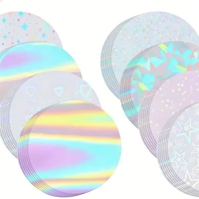 58MM Jiggle Laser Film Badge Machine No Cutting Gloss Film Tinplate Badge Machine Glass Shattered Star Heart Design Combo Set