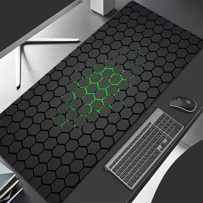 Tapis de souris hexagonal XXL, nouveau tapis de bureau souple, grand tapis de souris pour gamer, tapis de clavier, tapis de bureau