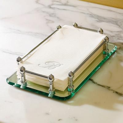 Single-Monogram Guest Towels, Set of 50 - F, Gold, Signature - Frontgate