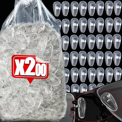 Support de nez ovale transparent en silicone pour lunettes, coussinets de nez anti-chute pour lunettes de soleil et accessoires de lunettes DIY