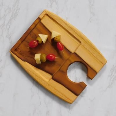 Luscious,'Eco-Friendly Teak Wood Personal Appetizer Serving Board'