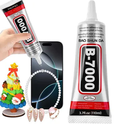 Colle JXVX 50ml B7000 pour écran tactile de téléphone portable, super-colle B-7000, adhésif pour réparation de verre de téléphone, outils pour bijoux et diamants.