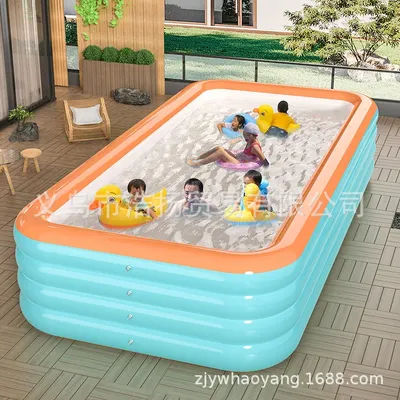 Inflatable swimming pool Baby rectangular pool Children's home Portable large
