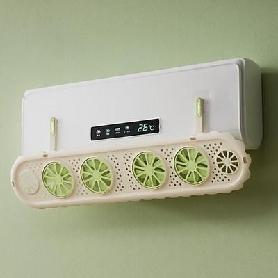 Deflettore per condizionatore, deflettore universale retrattile anti-flusso diretto per bocchette di aerazione, schermo per condizionatore regolabile a 170° da parete per casa e ufficio, bocchette di