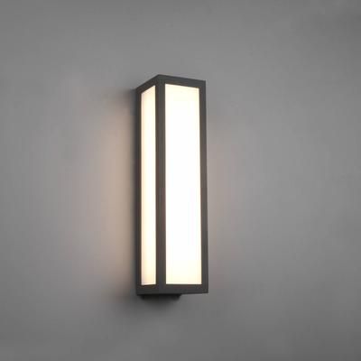 Trio Lighting Applique da esterni a LED Fuerte, Nero, Alluminio, Moderno, Applique LED da esterni