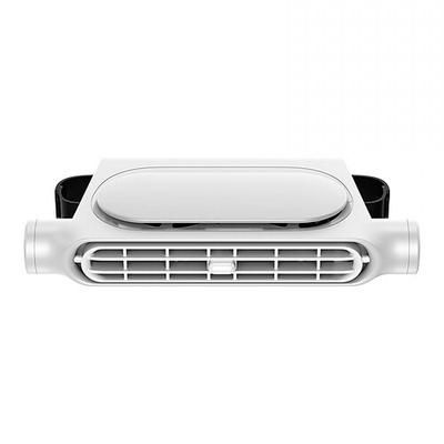 Ventilatore portatile per poggiatesta auto, ventilatore di raffreddamento con batteria ricaricabile da 3000 mAh e 3 velocità regolabili, ventilatore per la circolazione dell'aria dei sedili posteriori