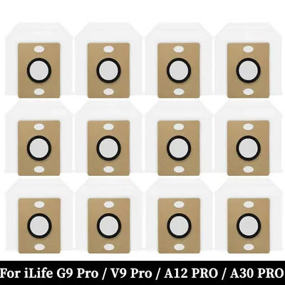 Dust Bags for ILIFE A30 Pro / V9 Pro / A12 Pro / V9 / G9 Pro Robot Vacuum Cleaner, Vacuum Parts Dust Bag Replacement Accessories