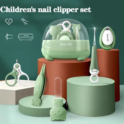 Baby nail clipper set, nail clippers for newborns and babies, special tool for children's safety, anti pinch nail clippers
