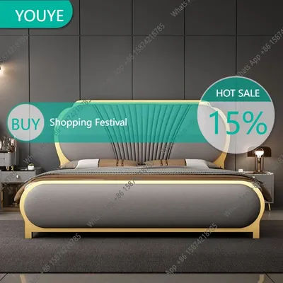X Aesthetic Base Double Bed Frame King Size Cheap Cute Modern Queen Bed Frame Luxury Nordic Camas Matrimonial Bedroom Furniture