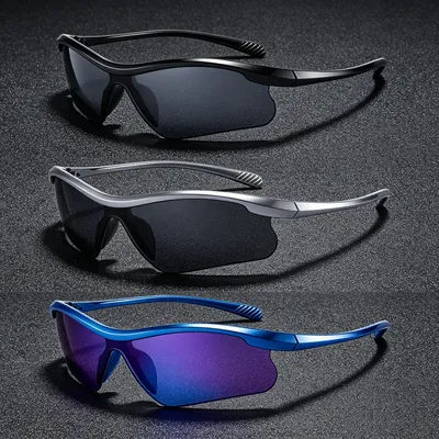 New Half Frame Y2K Sunglasses Gradient Personalized Mountaineering Sports Small Windproof Goggles Unisex Cycling Glasses