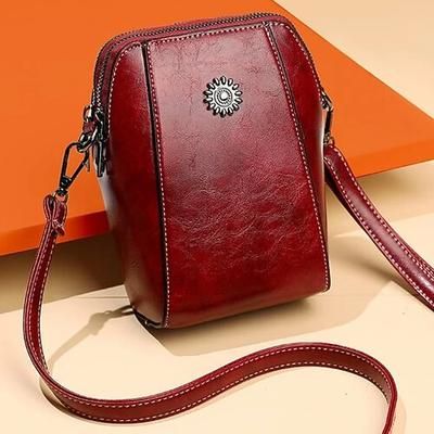 Piccola borsa per cellulare da donna, borsetta verticale a tracolla in morbida pelle PU, mini borsa a spalla leggera con tracolla regolabile per cellulare, portafoglio e oggetti essenziali di tutti i
