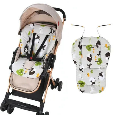 Baby Stroller Seat Pad Universal Baby Stroller High Chair Seat Cushion Liner Mat Cotton Soft Feeding Chair Pad Cover Protector