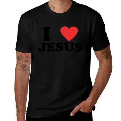 T-shirt "I LOVE JESUS" - T-shirt de sport à haute élasticité