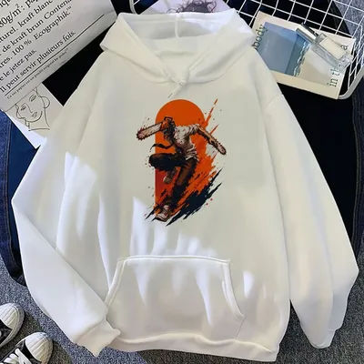 Sweat-shirt Chainsaw Man, sweat-shirt anime unisexe, hauts 2026, manches longues, veste de sport coréenne