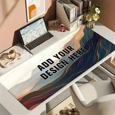 Tapis de bureau personnalisé avec photo, grand tapis de souris personnalisé, tapis de souris pour jeux, téléchargez votre propre image, cadeau pour le bureau à domicile.