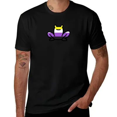 T-shirt Nonbinary Pride Frog, T-shirt de sport à haute élasticité