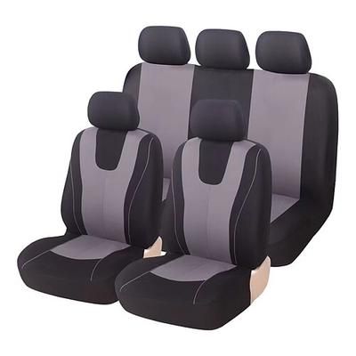 Set completo di coprisedili universali per auto, adatti alla maggior parte di berline, SUV e camion, composto da 9 pezzi in tessuto di poliestere traspirante, facili da installare. accessori auto