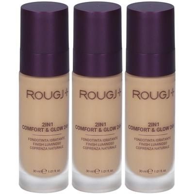 Rougj+ 2In1 Comfort & Glow 24H Fondotinta Idratante Luminoso Colore 04