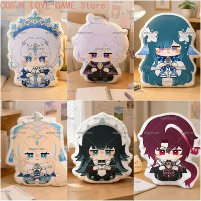 Game Genshin Impact Anastasya Vesna Odette Danica Mitya Vodyanitsa Hug Pillow Figures Throw Pillow Figures Back Cushion Gift