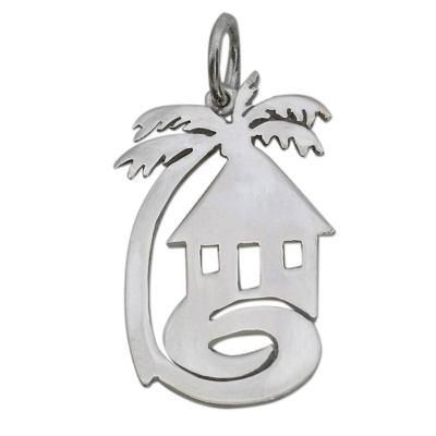 Sterling silver pendant, 'My African Home'