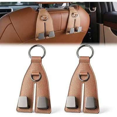 2 ganci per poggiatesta del sedile auto, ganci universali resistenti per sedile posteriore per borse, borsette, borse della spesa, zaini, vestiti e borse per lo shopping, accessori per