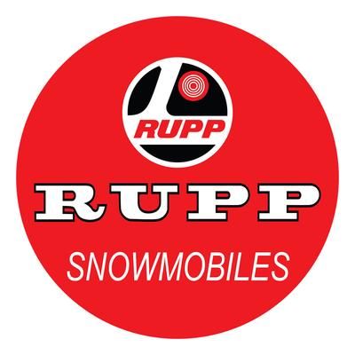 PERGL Rupp Snowmobiles 36-Inch Metal Sign