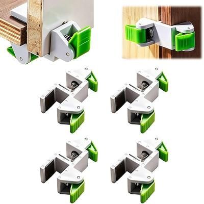 2/4 pezzi morsetti per l'installazione di pannelli di riempimento per la lavorazione del legno, ausilio regolabile per l'allineamento del mobile con impugnatura su entrambi i lati, strumento di
