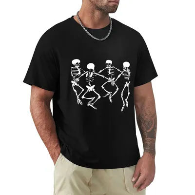 T-shirt Dancing Skeletons 3, T-shirt de sport à haute élasticité