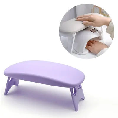 Folding Nail Hand Manicure Rest Arm Stand Pillow Cushion Holder Table Desk Armrest Sponge Support Mat Polish Tool Practice Salon