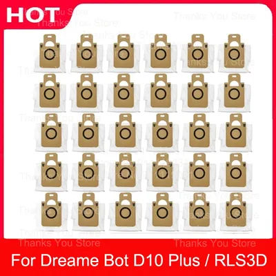 Accessories Dreame Bot D10 Plus RLS3D Robot Vacuum Cleaner Hepa Filter Mop Main Side Brush Dust Bag Replacement Parts
