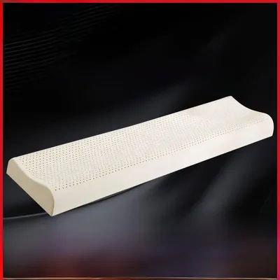 Natural Latex Long Pillow Double Size Extended Children Couples Massage Neck Support Bedding Accessories Soft Hard Adjustable