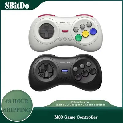 8BitDo M30 Game Bluetooth Controller Retro 6 Button Gamepad For Switch1/2 Android Windows Steam Raspberry Pi Sega Genesis/Drive
