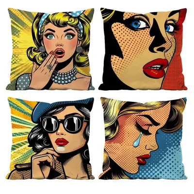 Anime P-Pop Ant Sexy GirlS Pillow Case Anti-dustmite Pillowcase Invisible Zipper Silky Short Plush Sofa Cushion Cover