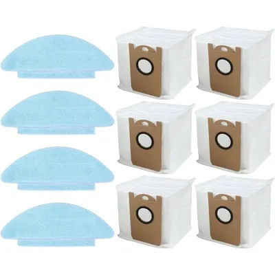 BBNV-For Zaco A10 Pro Robot Vacuum Cleaner, Microfiber Replacement Parts Kit 6 Pack Dust Bags And Mop Cloths