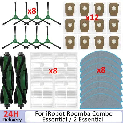 Compatible For IRobot Roomba Combo Essential / 2 Essential, Roomba Vac 2 Essential / 105 Robot Vacuum Cleaner Part Accessories