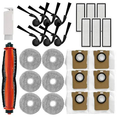 A67Z For Xiaomi Robot Vacuum 5/5 Pro,Replacement Accessories Kit- Brushes, Filters Mop Dust Bags