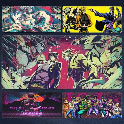 Tapis de souris HD J-Jojo B-Bizarre A-Adventure, 900 × 400mm, tapis de souris Xxl, accessoires de bureau, tapis de clavier, bureau d'ordinateur
