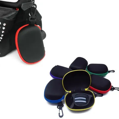 KLASSNUM – étui à lunettes pliable, étui portable en EVA avec fermeture éclair pour lunettes de soleil pliantes, boîte à lunettes de lecture, étui de rangement pour écouteurs et pièces de monnaie