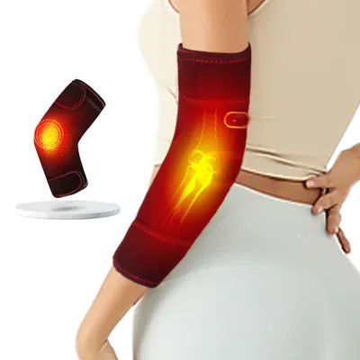 Attelle chauffante pour coude avec 3 modes de massage chauffant, convient au coude, à l'avant-bras, à la plante de la main et à l'abdomen, soulage et favorise la relaxation musculaire du coude