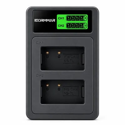 Chargeur de batterie NB-7L pour Canon PowerShot G10, G11, G12, SX30 - Remplacement du chargeur CB-2LZE