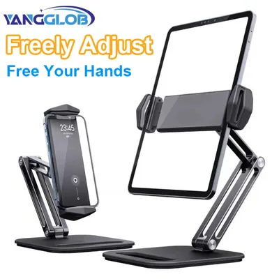 Support pliable pour tablette, Clip sur moniteur Portable, adapté à IPad Pro Xiaomi Samsung Huawei et Apple, accessoires pour tablette